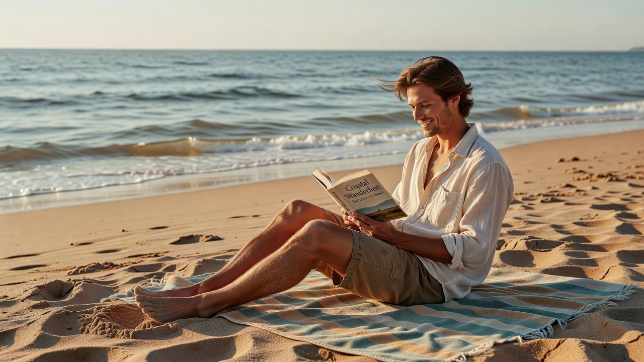 Traveler relaxing